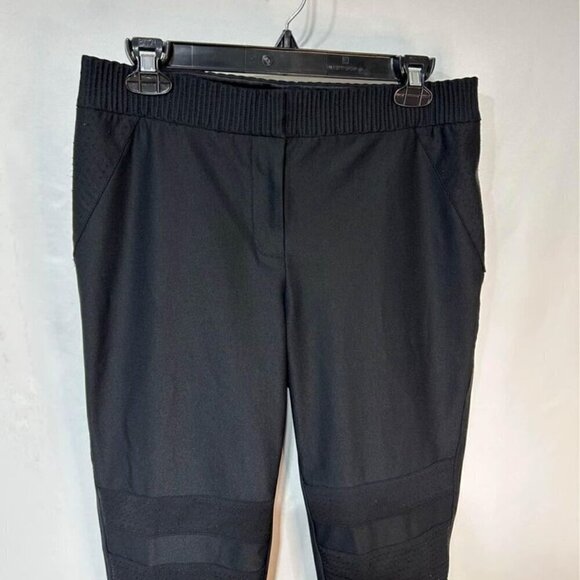 Diane VonFurstenburg woman’s black moto pants. Size 10. Authenticity tag. - Picture 3 of 11